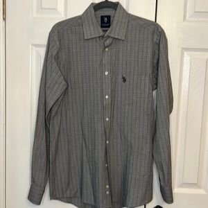 US Polo Assoc.  Men's Dress Shirt. Slim Fit 15-15 1/2 Sleeve 34-35  NWOT